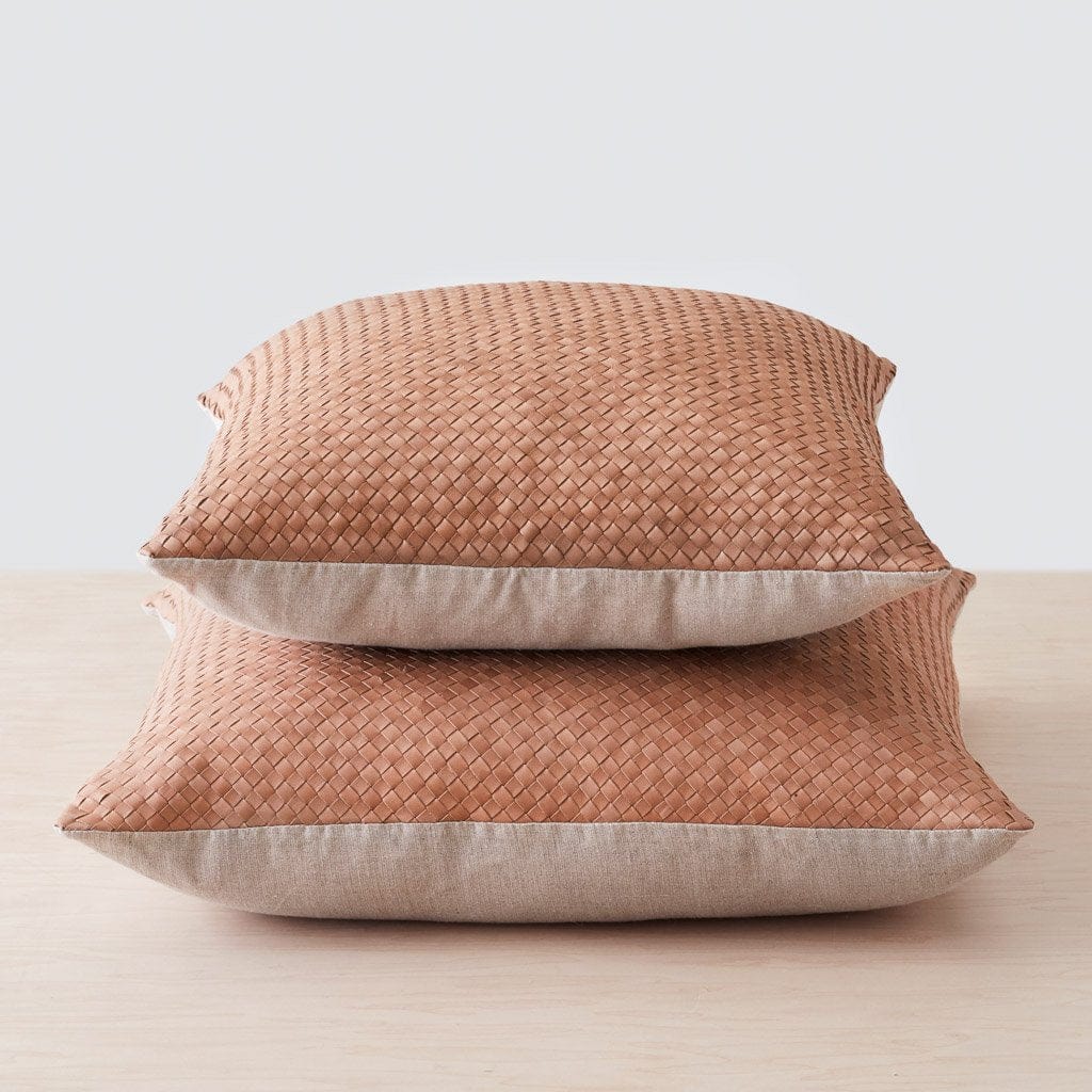 Dhara Leather Square Pillow - Image 4