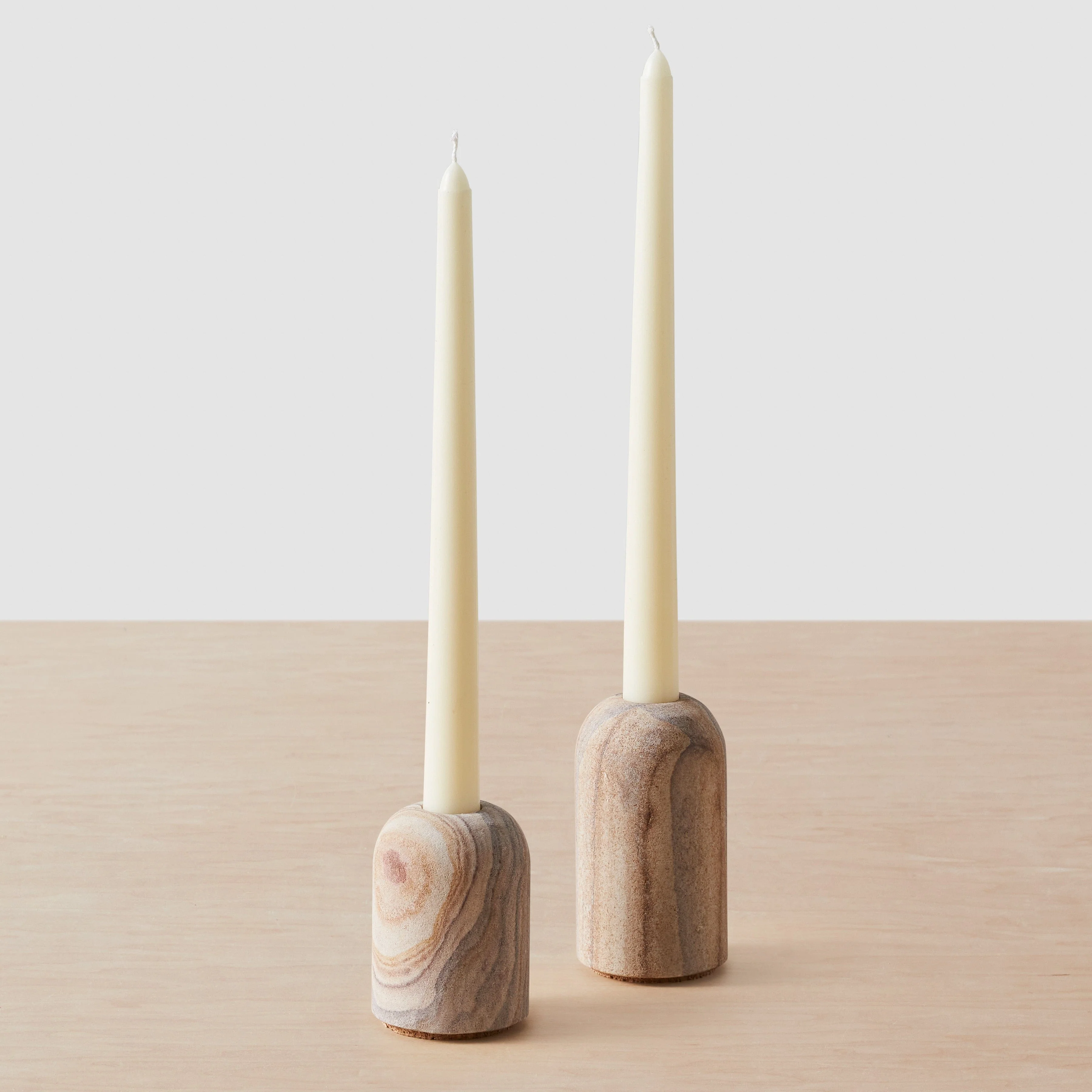 Eshana Sandstone Candle Holders - Set of 2 - Image 3