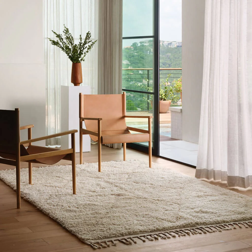 Khalida Hand-Knotted Beni Ourain Area Rug - Image 3