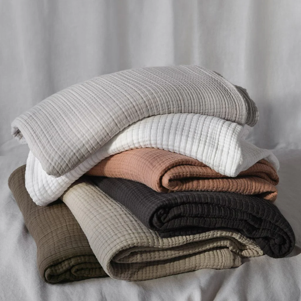 Organic Cotton Gauze Bed Blanket - Image 30
