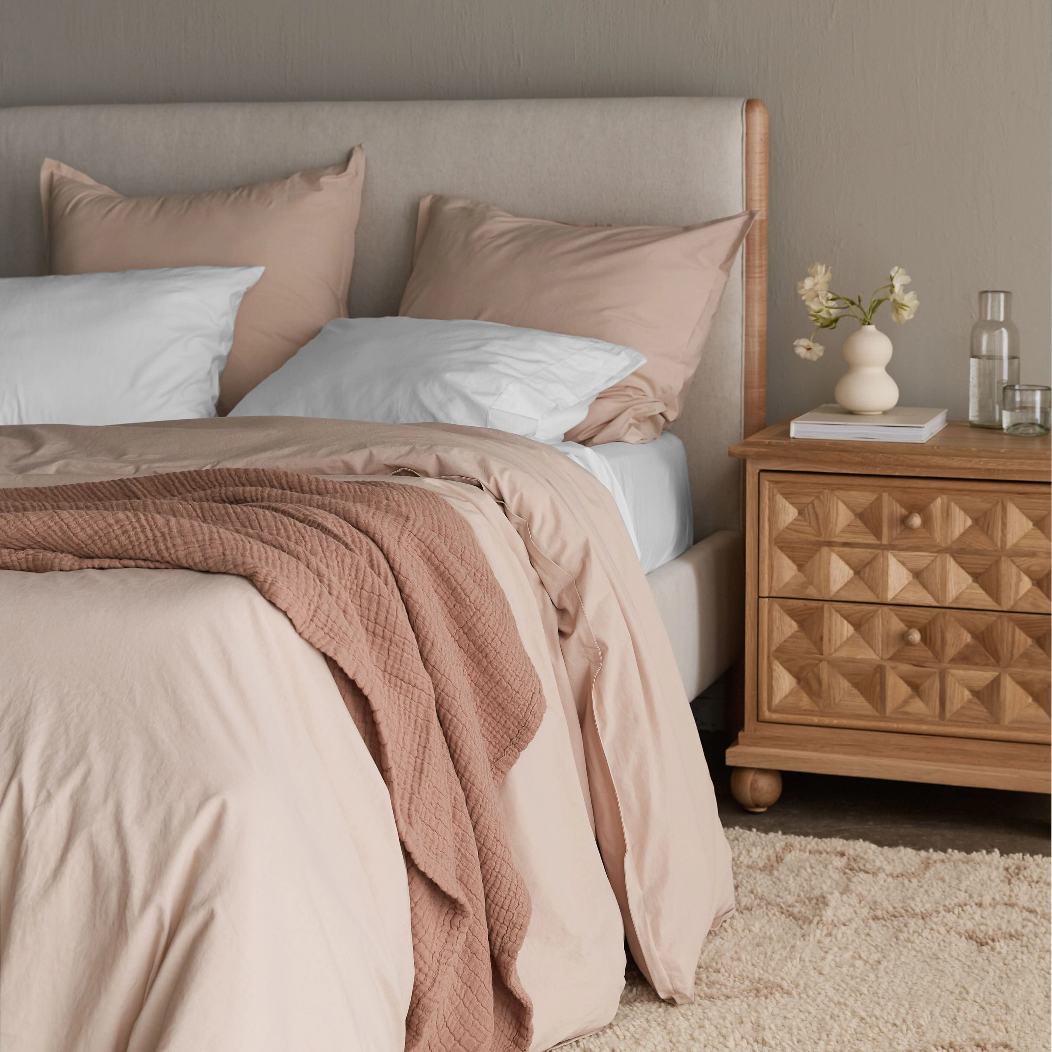 Stonewashed Organic Cotton Percale Duvet Cover - Image 31