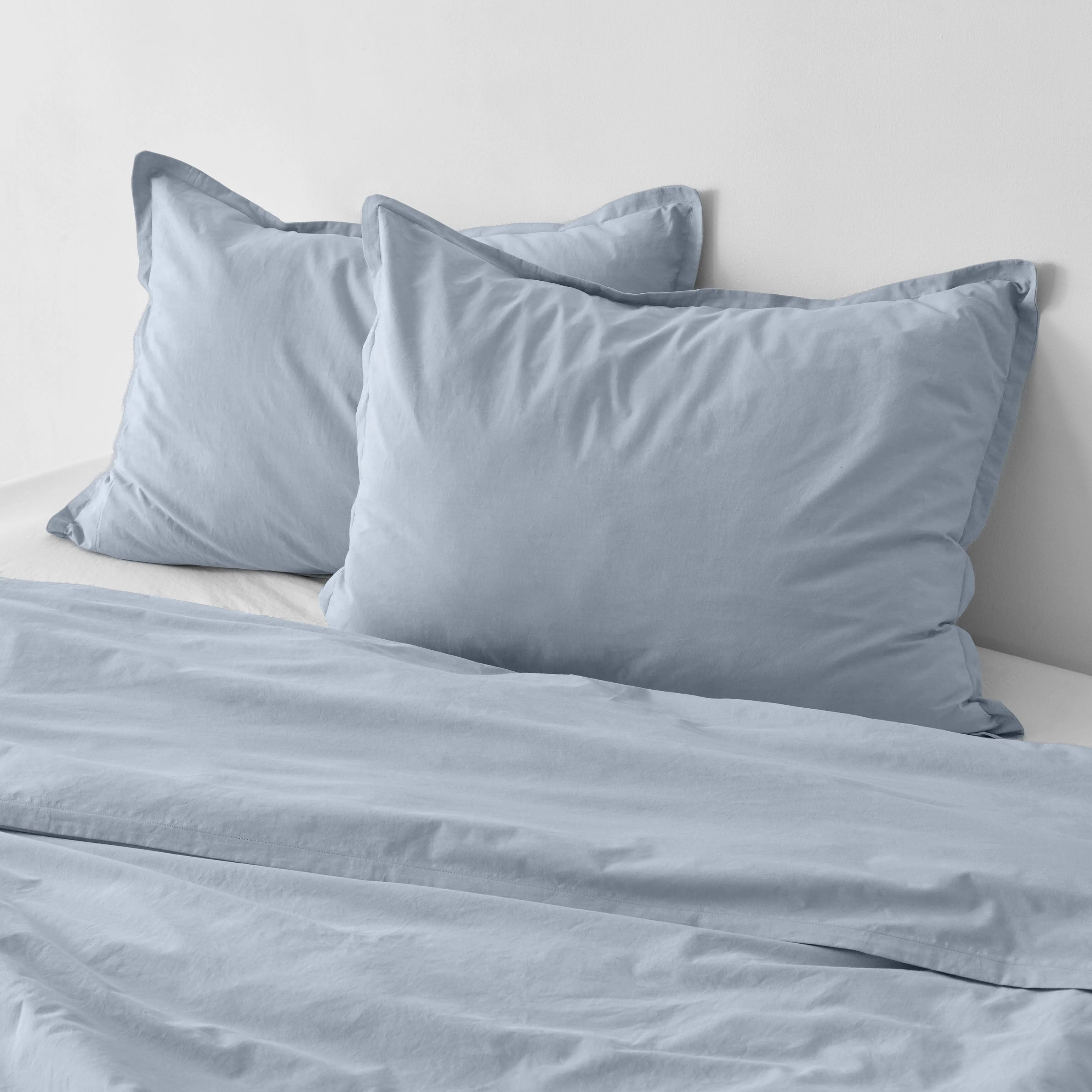 Stonewashed Organic Cotton Percale Duvet Cover - Image 9