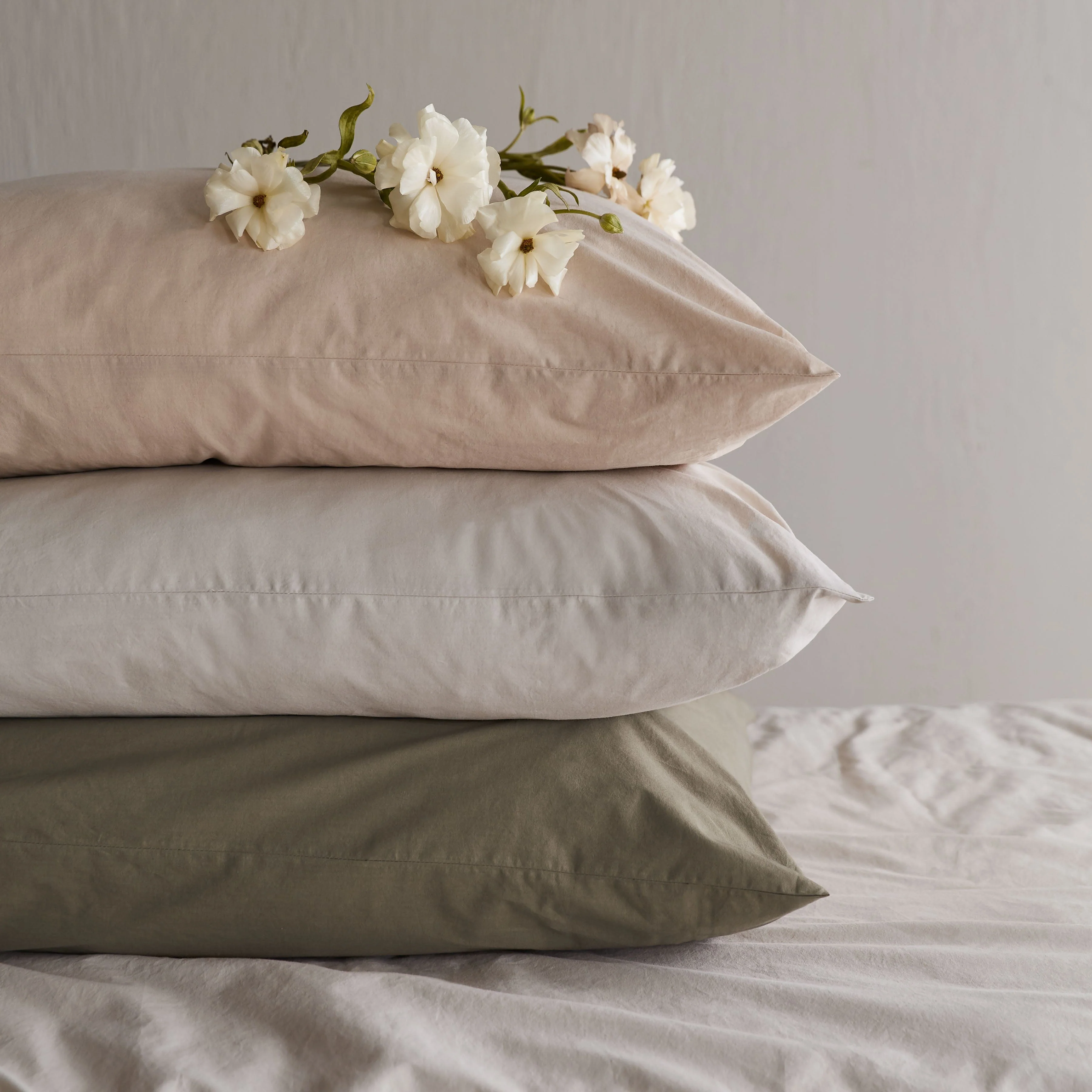 Stonewashed Organic Cotton Percale Pillowcases - Image 18