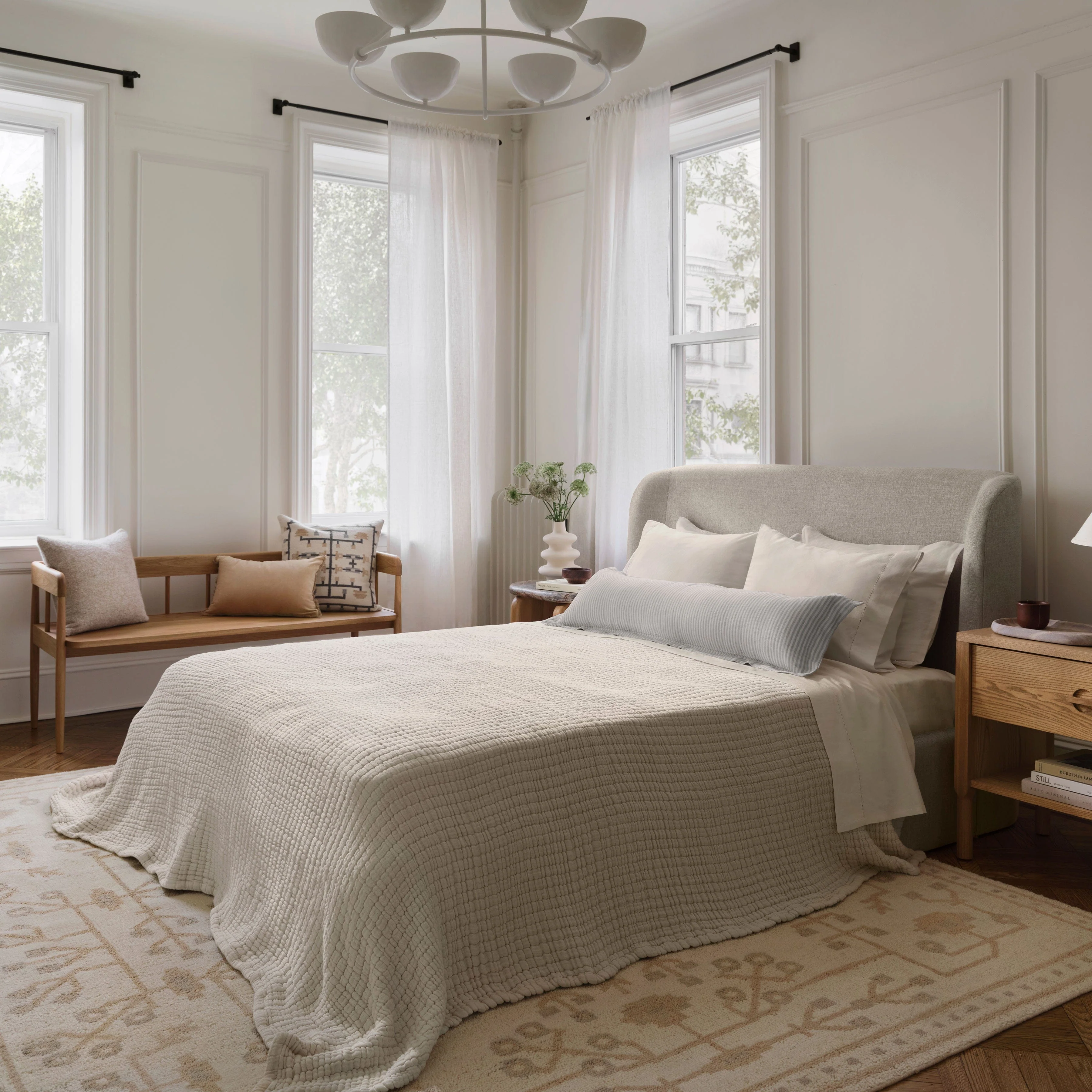 Stonewashed Organic Cotton Percale Sheet Set - Image 15