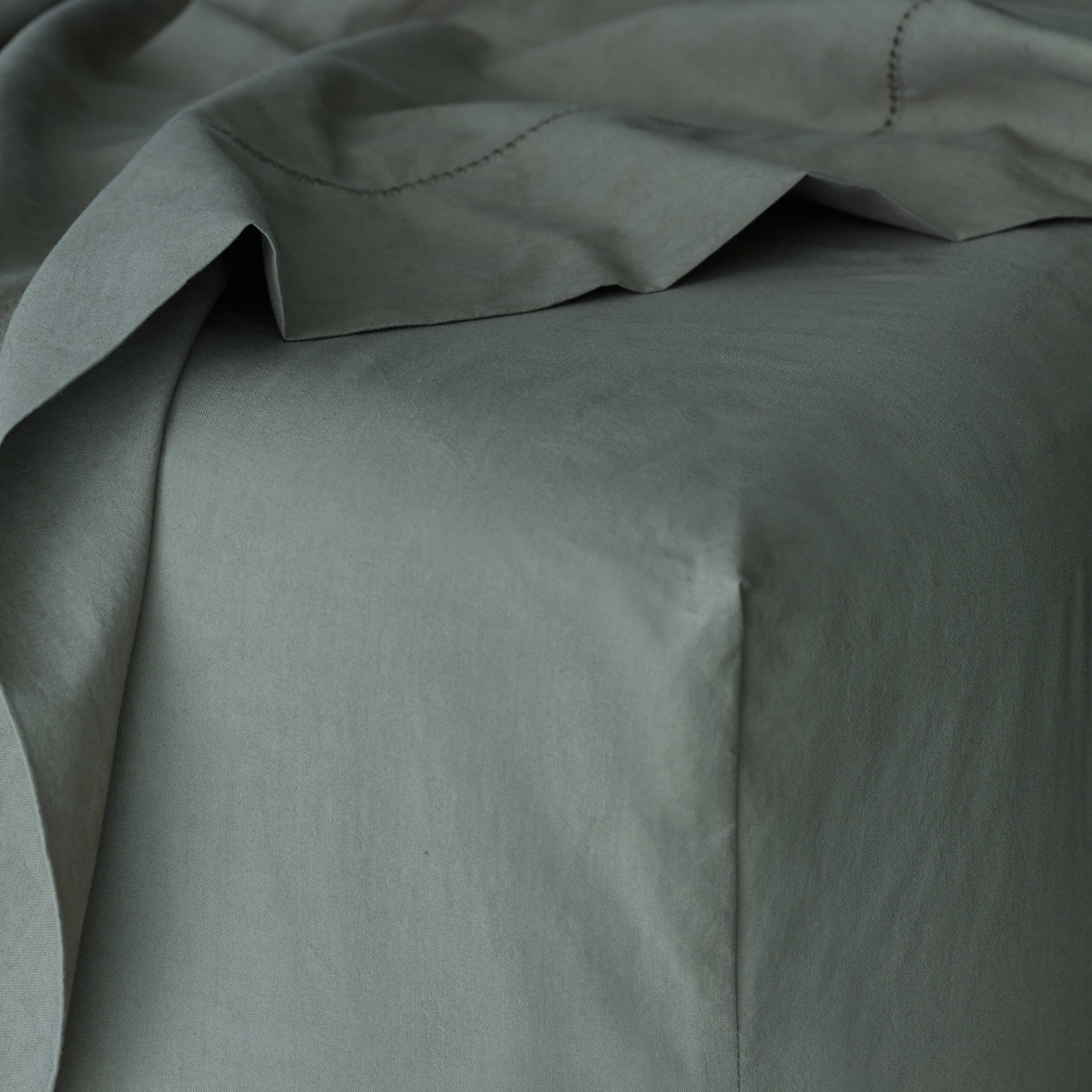 Stonewashed Organic Cotton Percale Sheet Set - Image 19