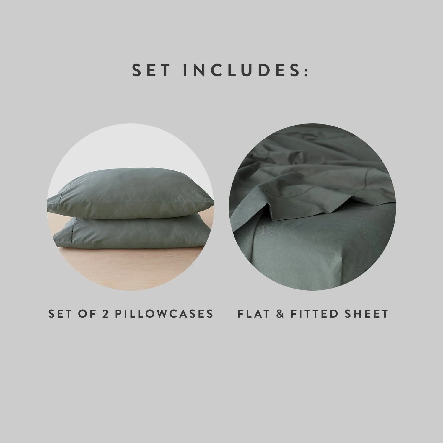 Stonewashed Organic Cotton Percale Sheet Set - Image 20