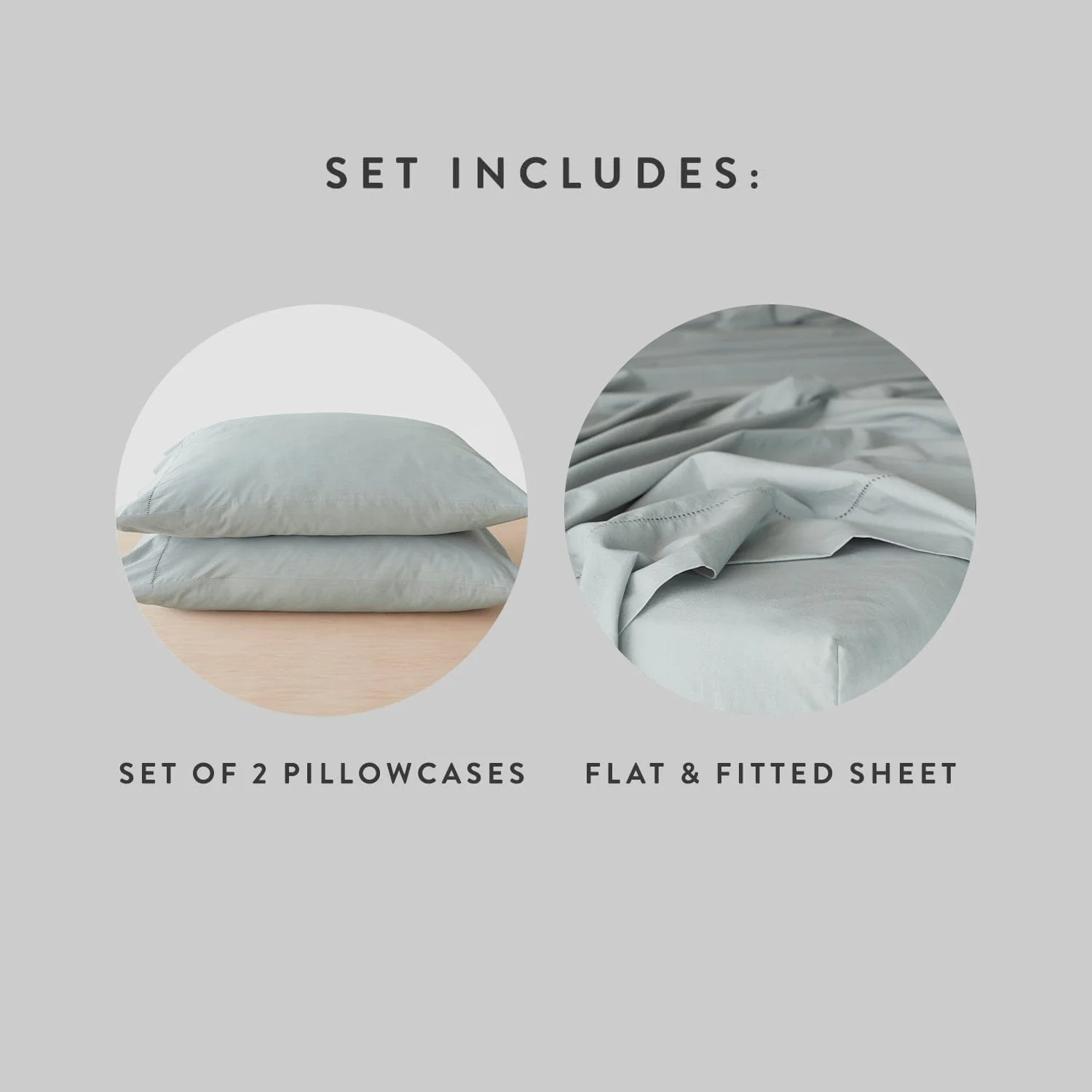 Stonewashed Organic Cotton Percale Sheet Set - Image 27