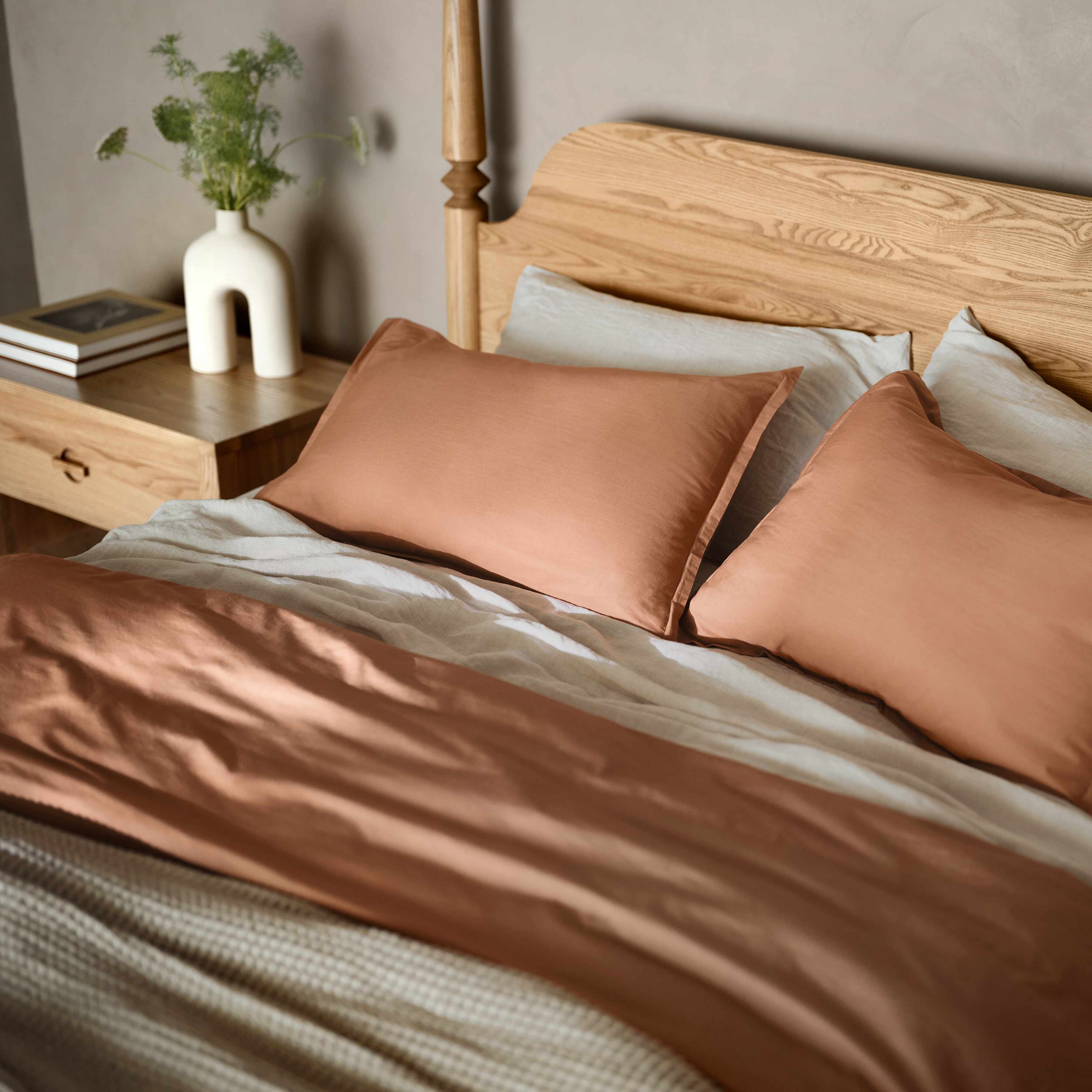 Stonewashed Organic Cotton Percale Sheet Set - Image 39