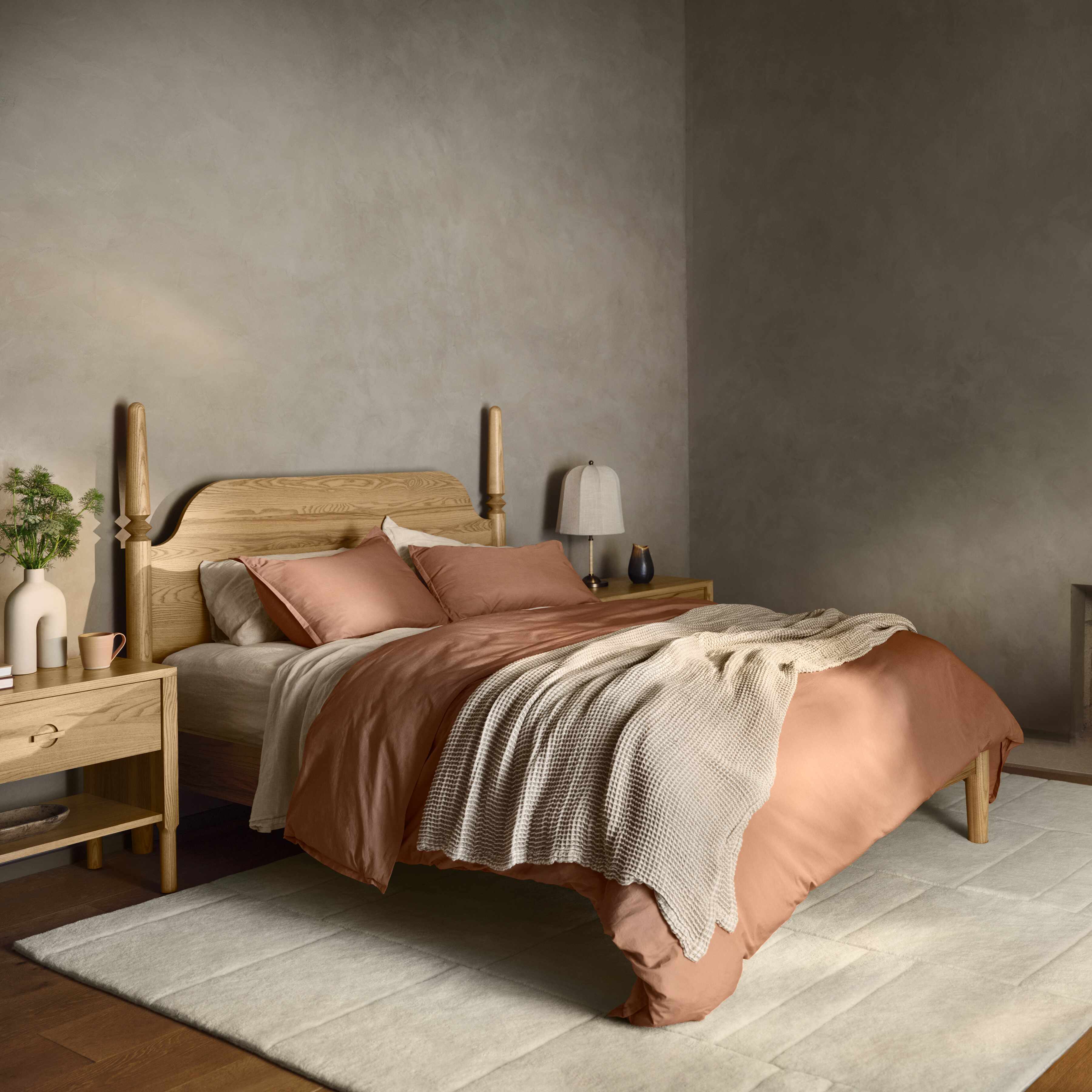 Stonewashed Organic Cotton Percale Sheet Set - Image 41