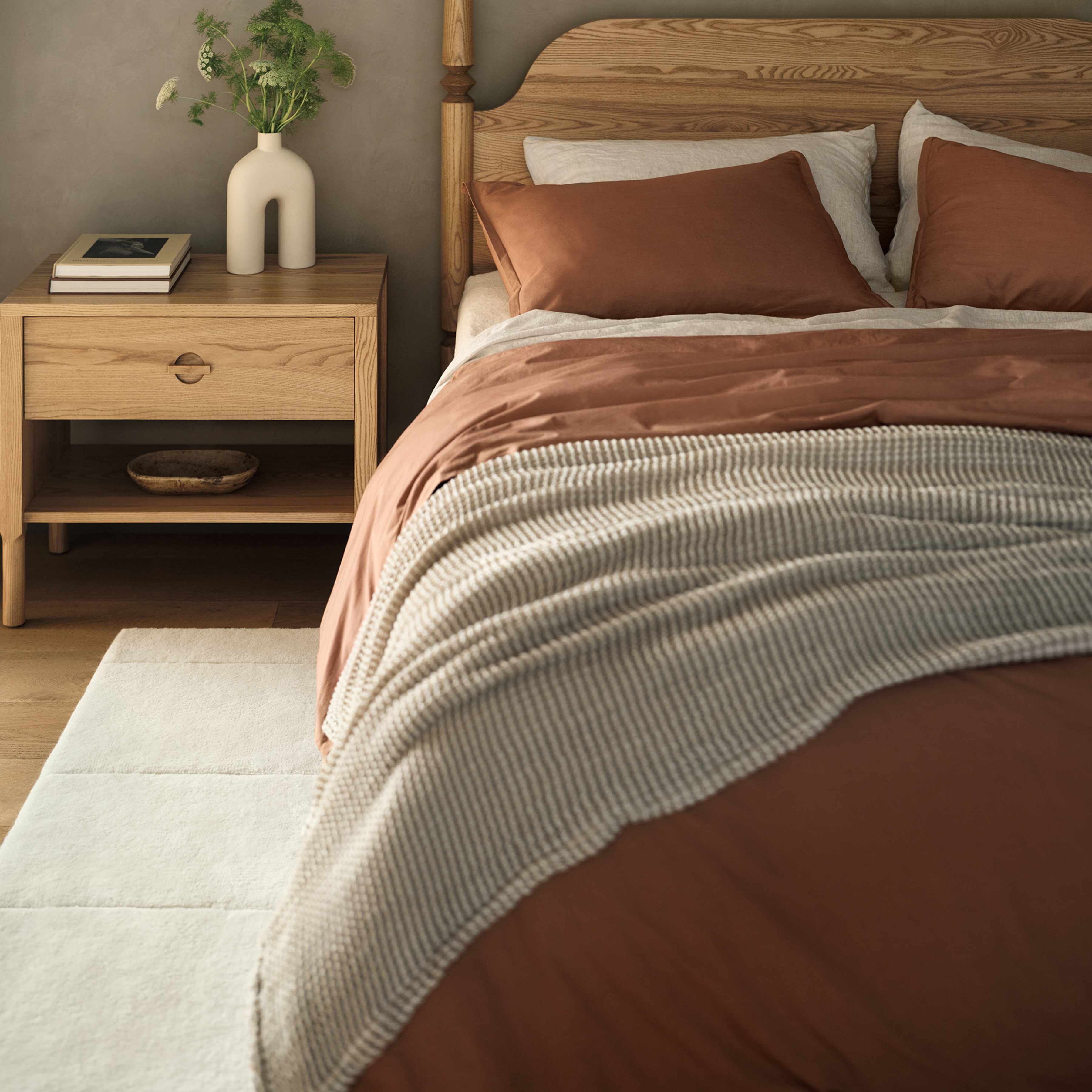 Stonewashed Organic Cotton Percale Sheet Set - Image 42