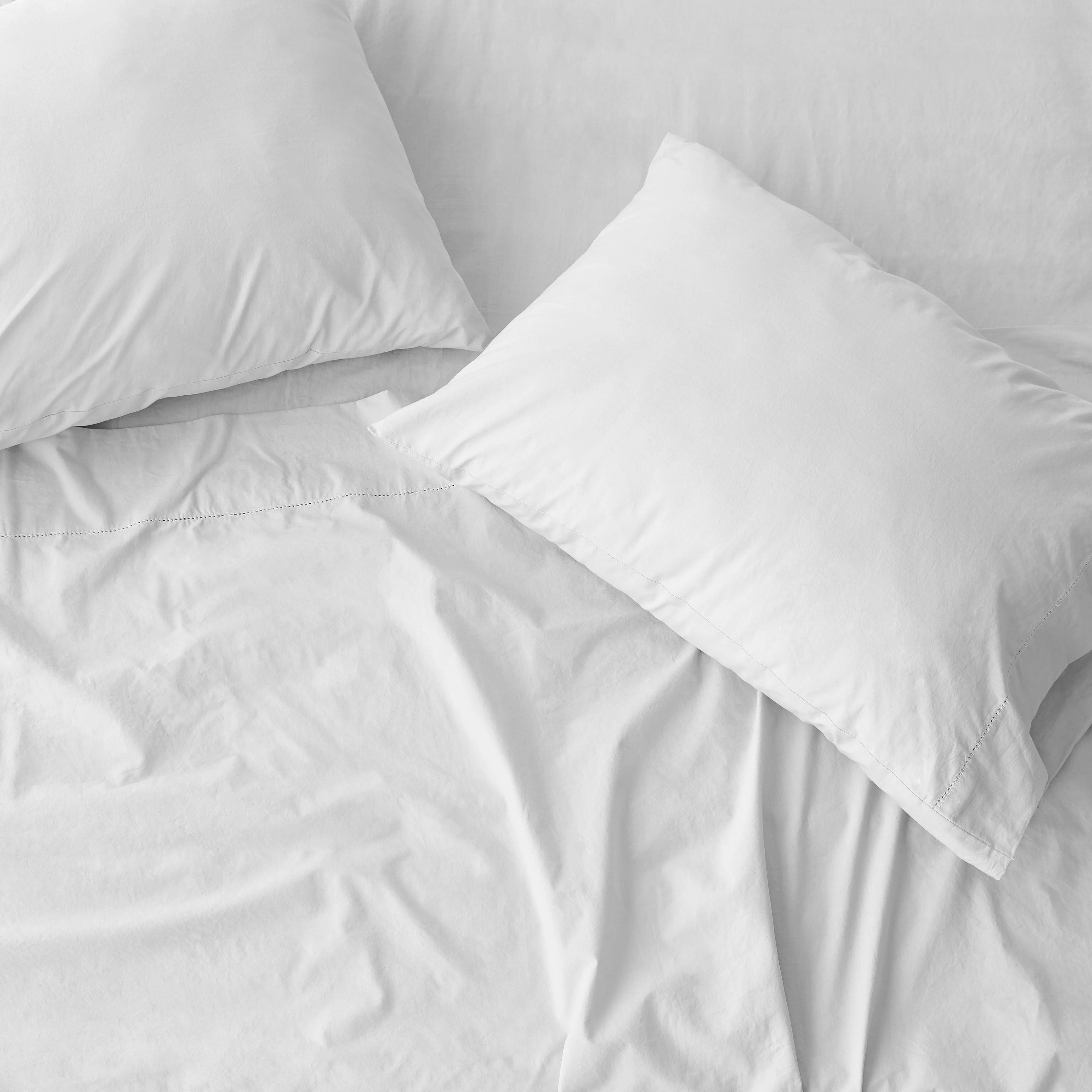 Stonewashed Organic Cotton Percale Sheet Set - Image 9