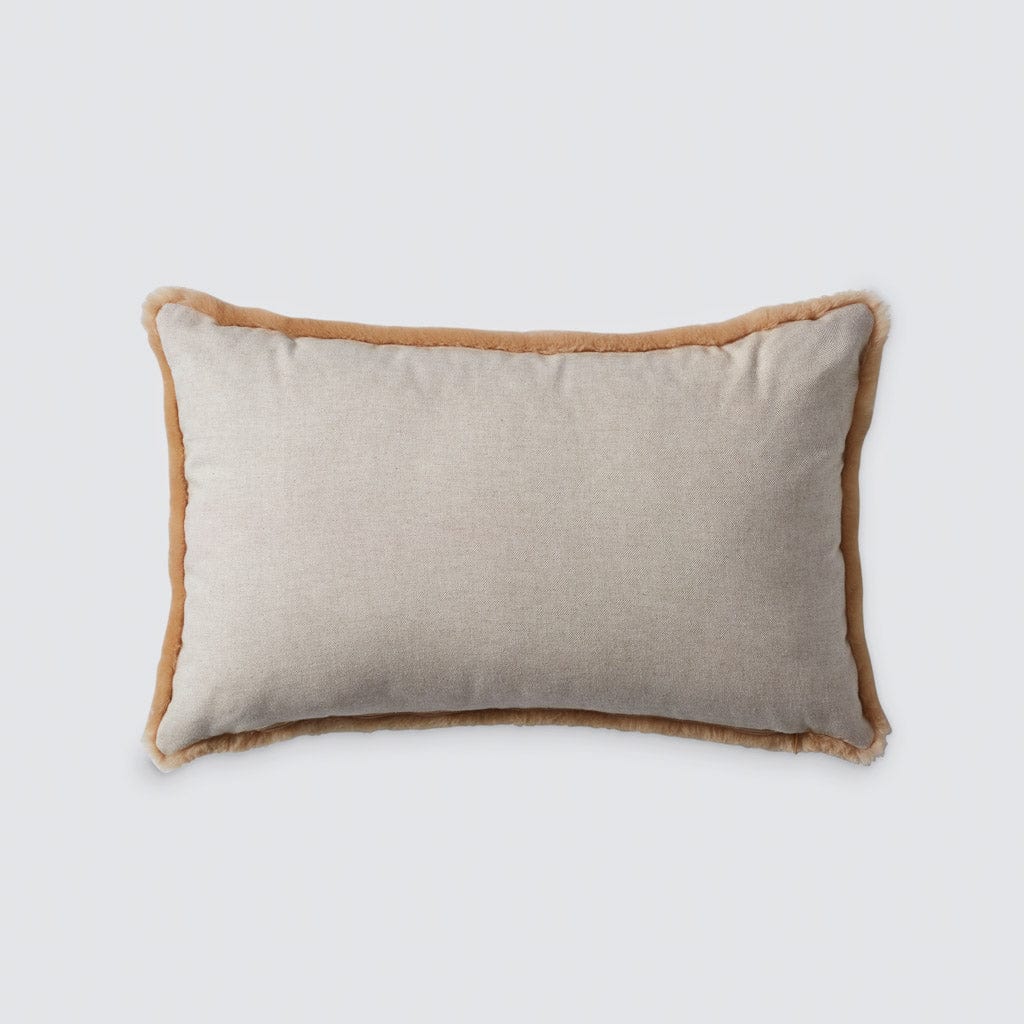 Sheepskin Lumbar Pillow - Tan - Image 5