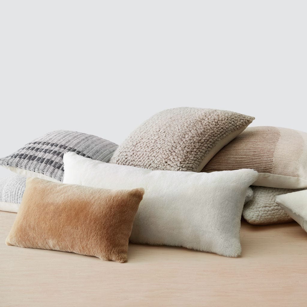 Sheepskin Lumbar Pillow - Tan - Image 7