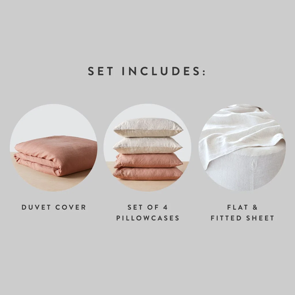 Stonewashed Linen Curated Bed Bundle - Image 44