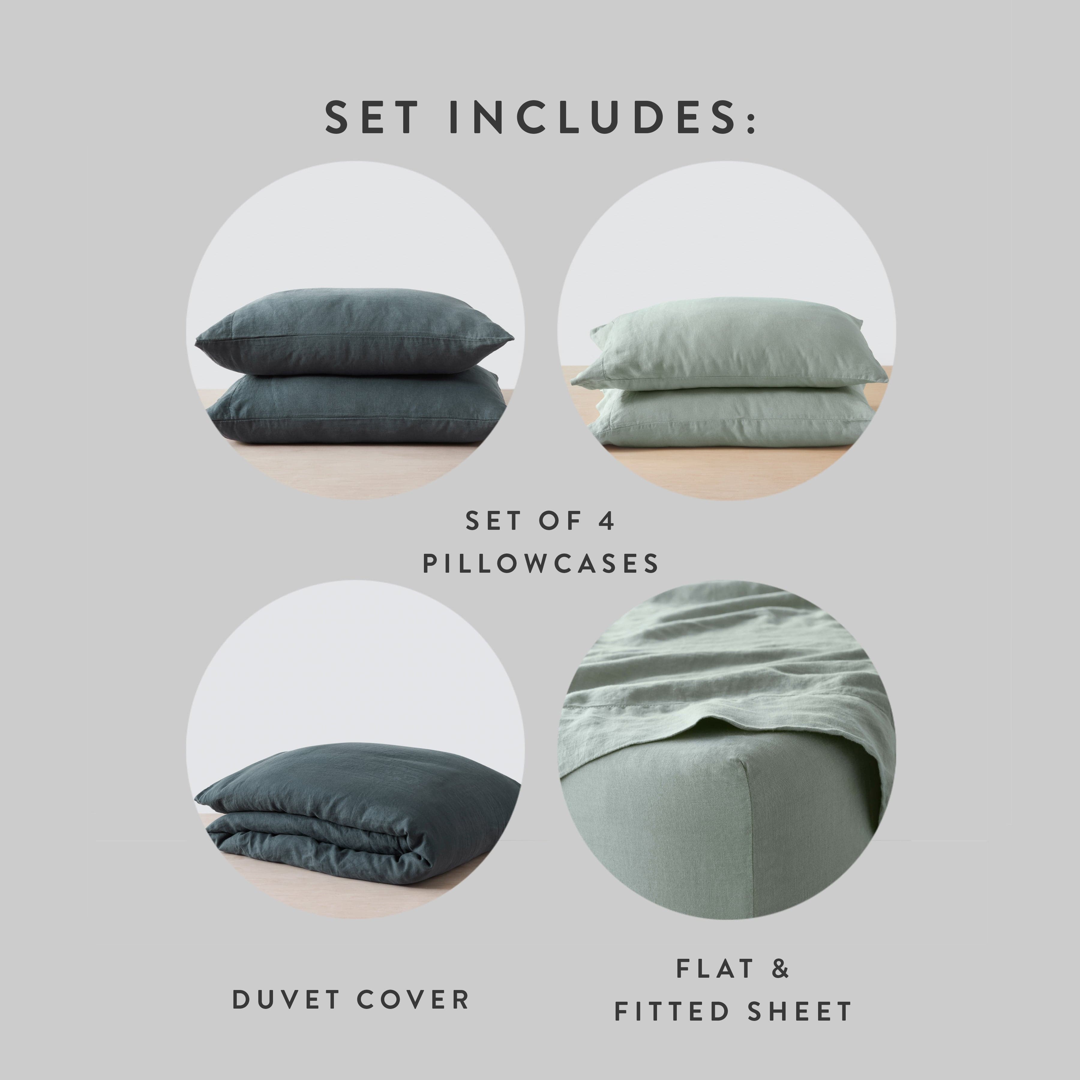 Stonewashed Linen Curated Bed Bundle - Image 85
