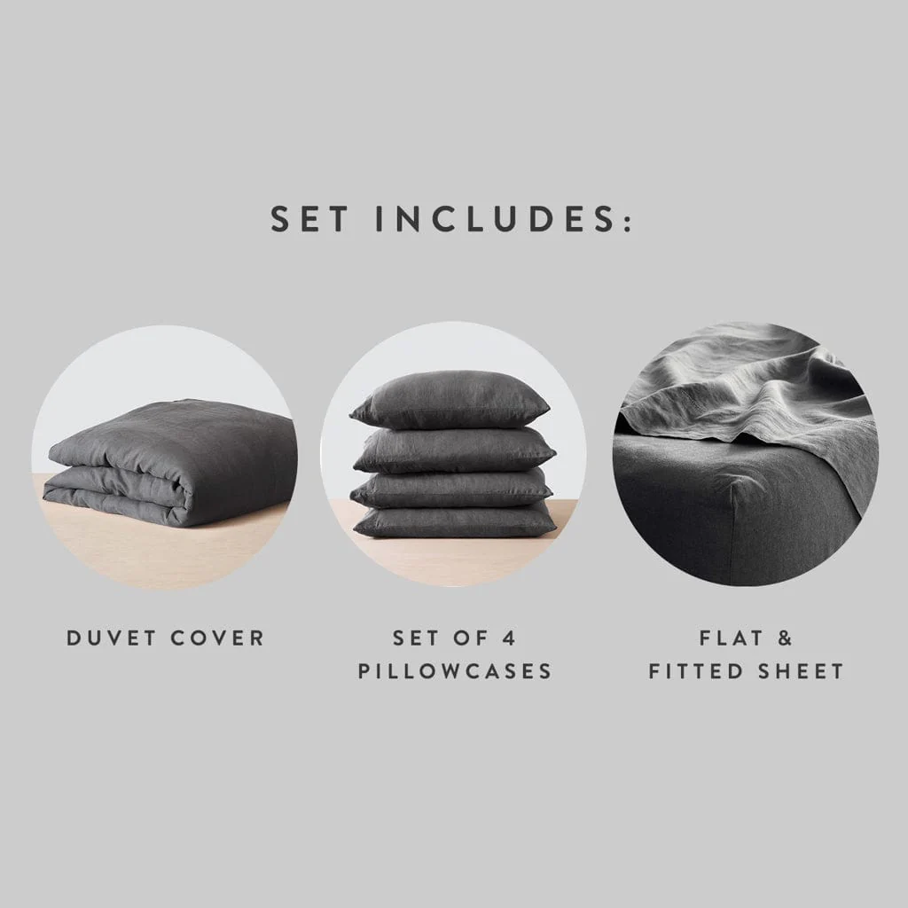 Stonewashed Linen Bed Bundle - Image 44