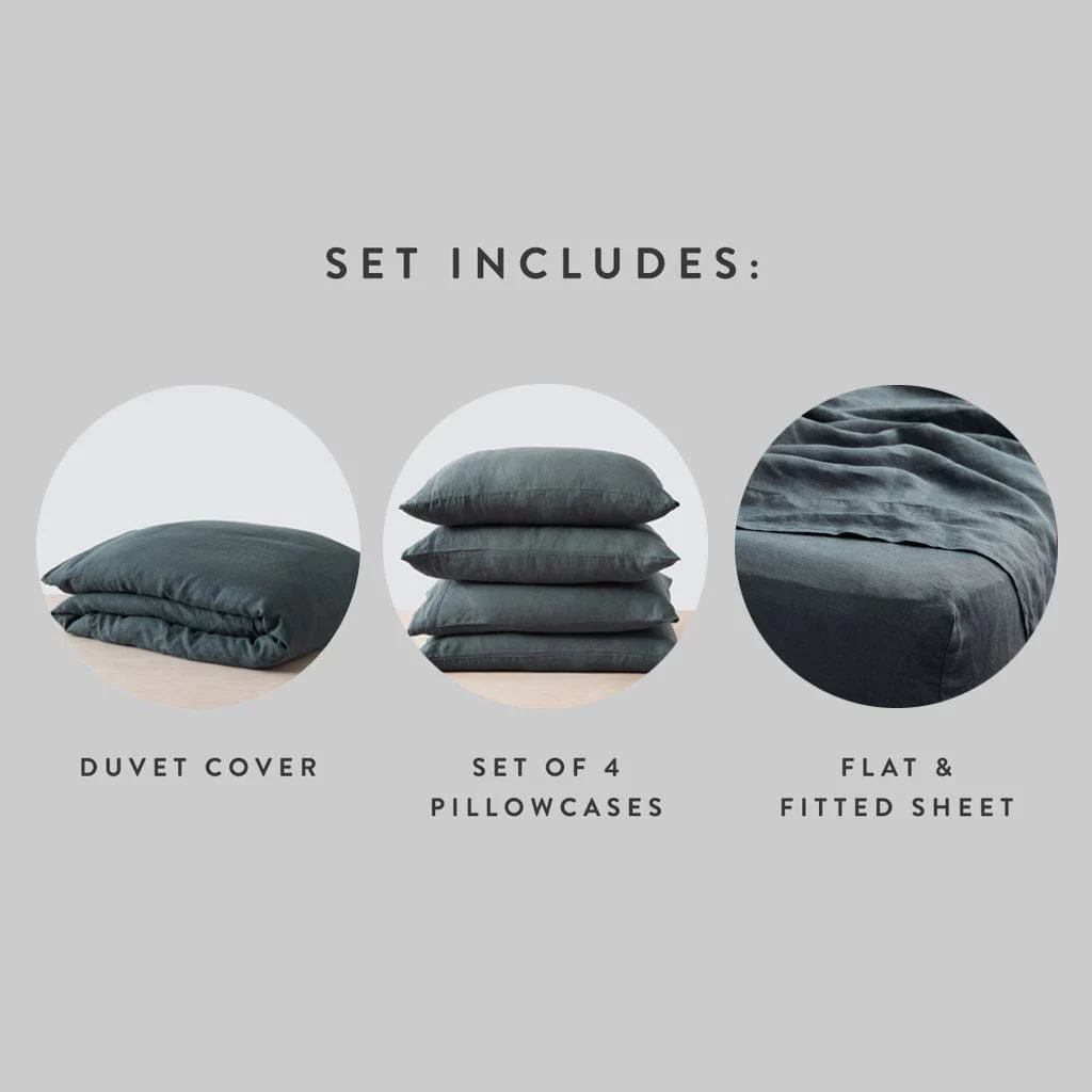 Stonewashed Linen Bed Bundle - Image 96