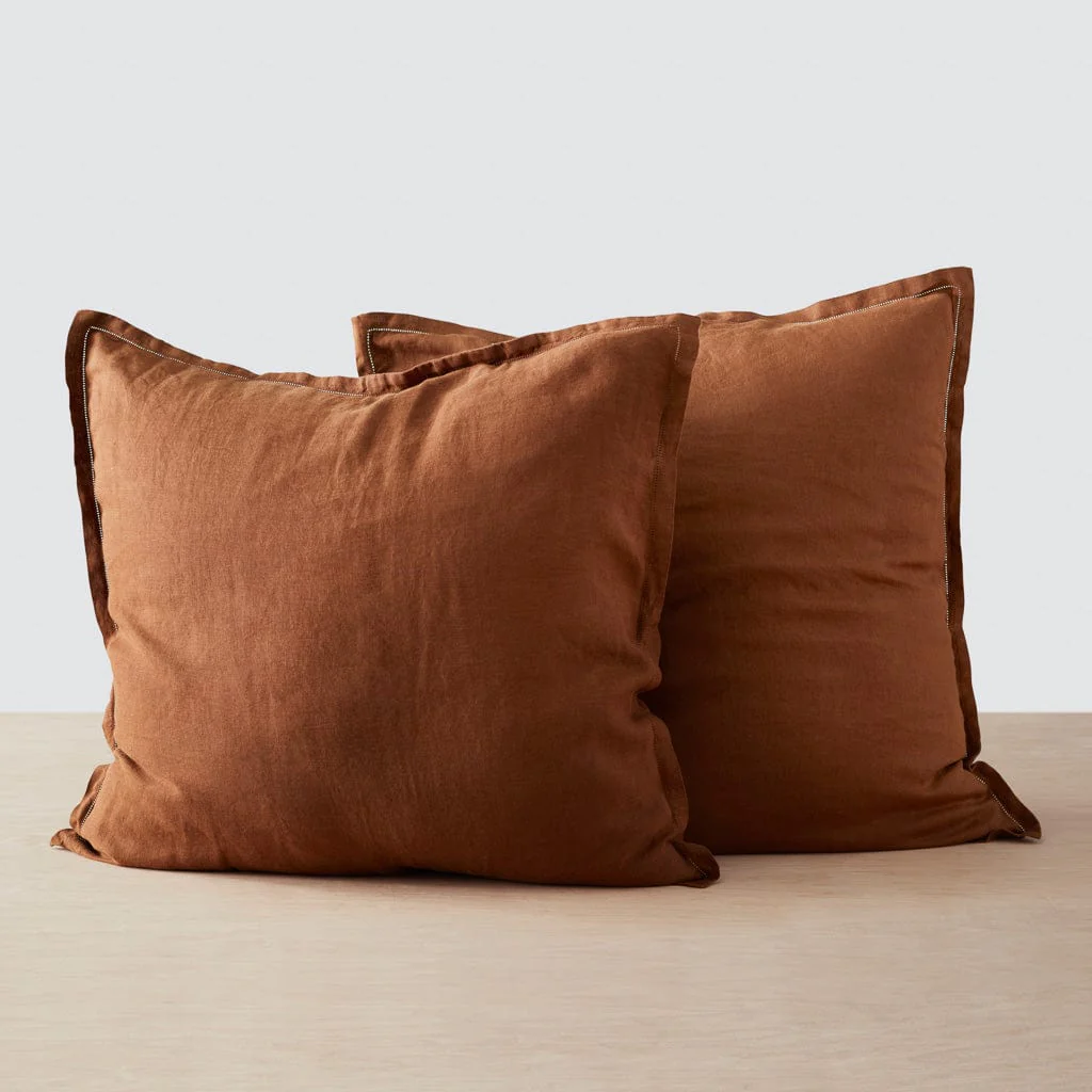 Stonewashed Linen Euro Shams - Image 25