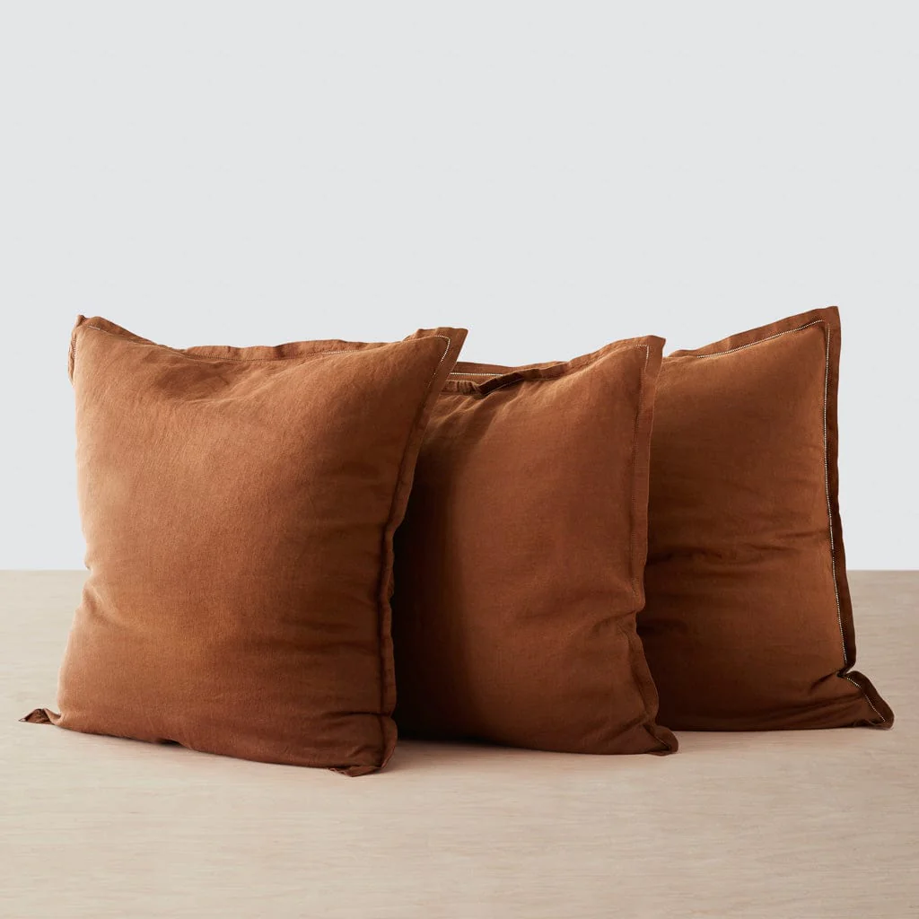 Stonewashed Linen Euro Shams - Image 41