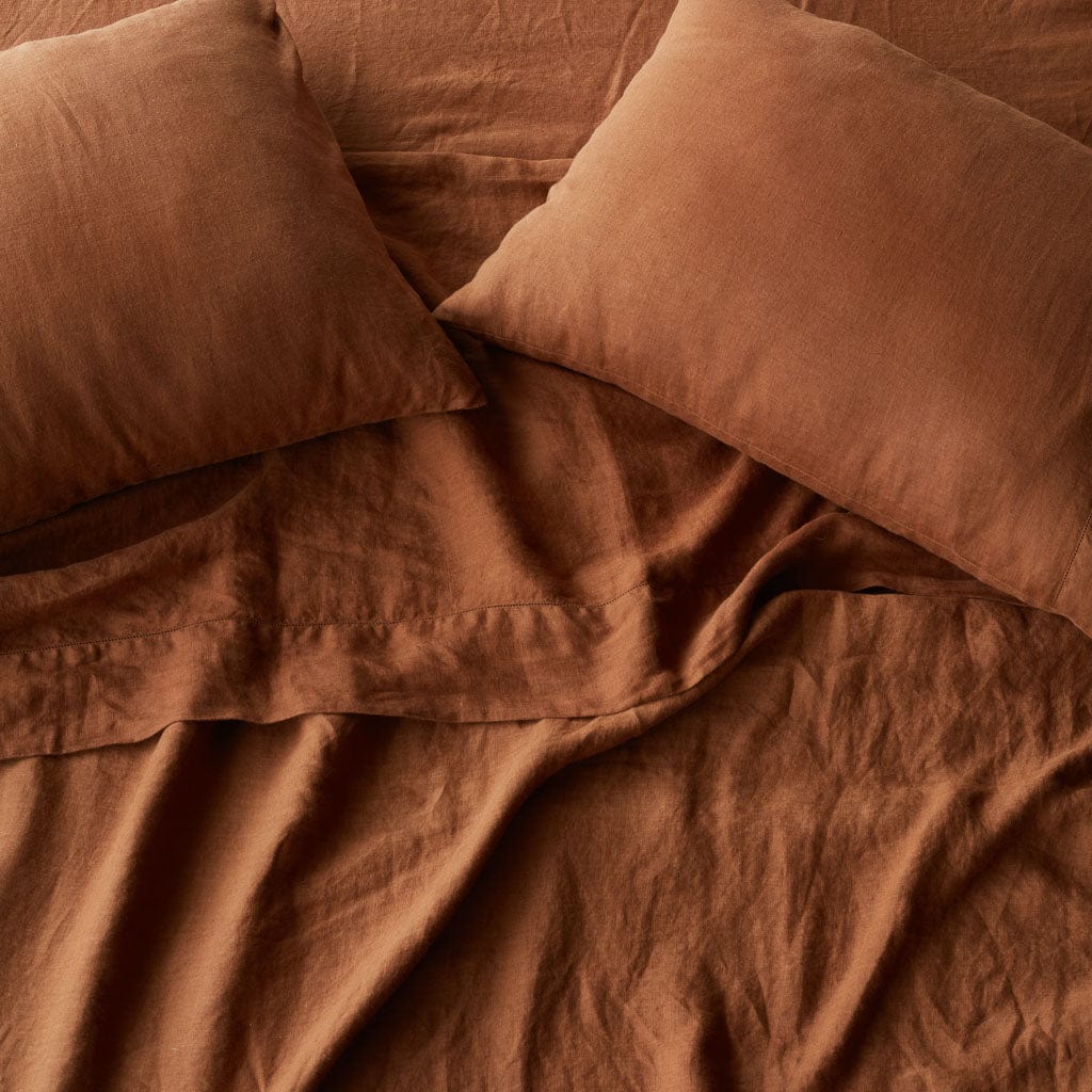 Stonewashed Linen Sheet Set - Image 34