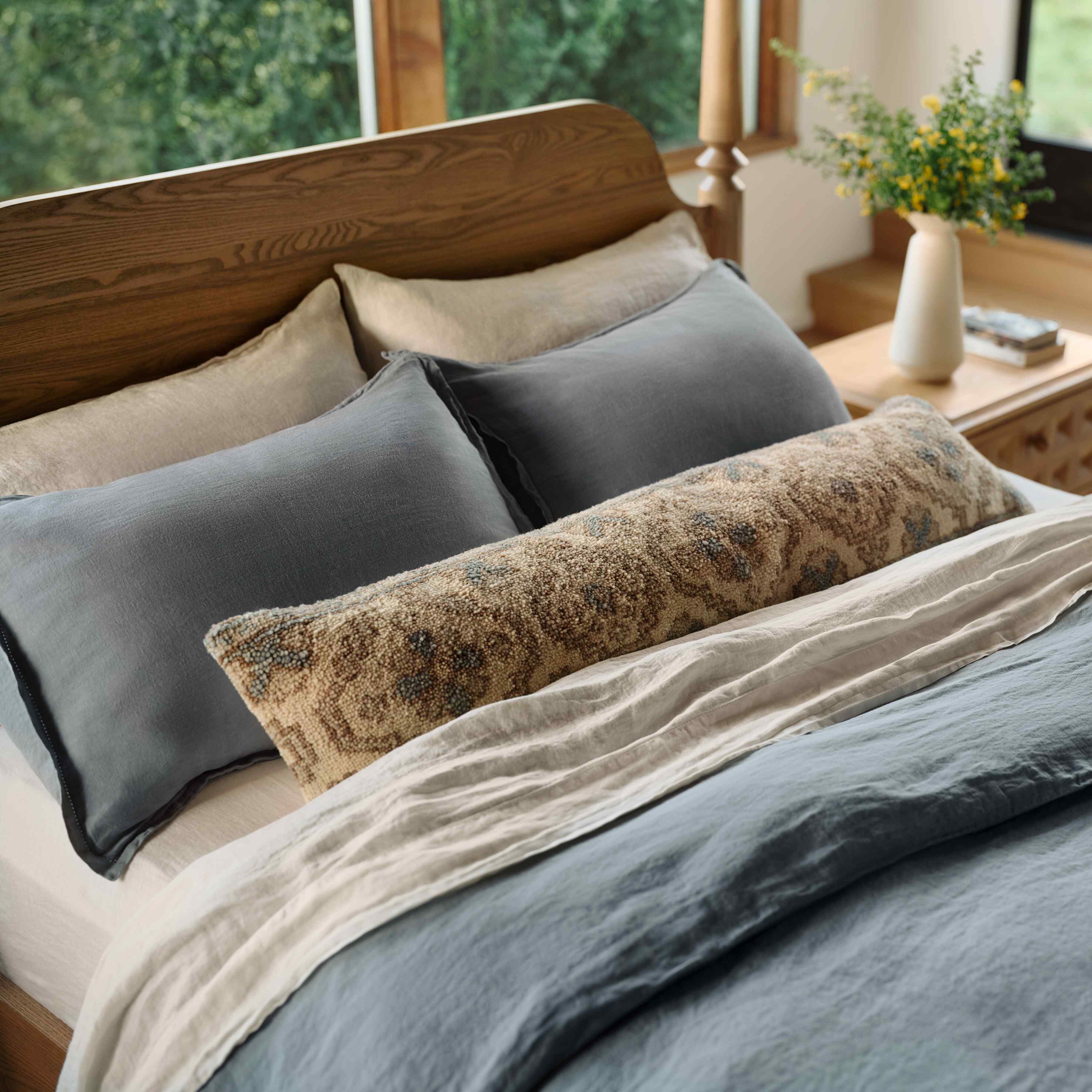 Stonewashed Linen Sheet Set - Image 91
