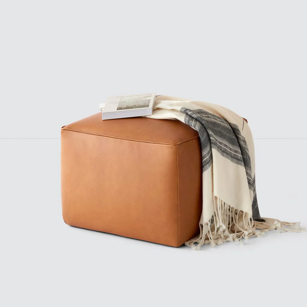 Torres Square Leather Ottoman - Medium & Large - Image 15
