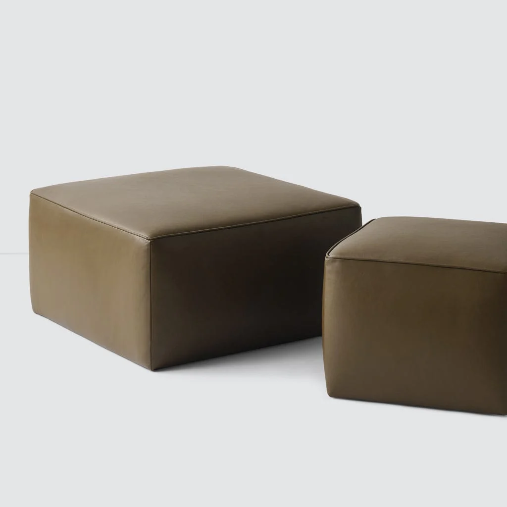 Torres Square Leather Ottoman - Medium & Large - Image 17