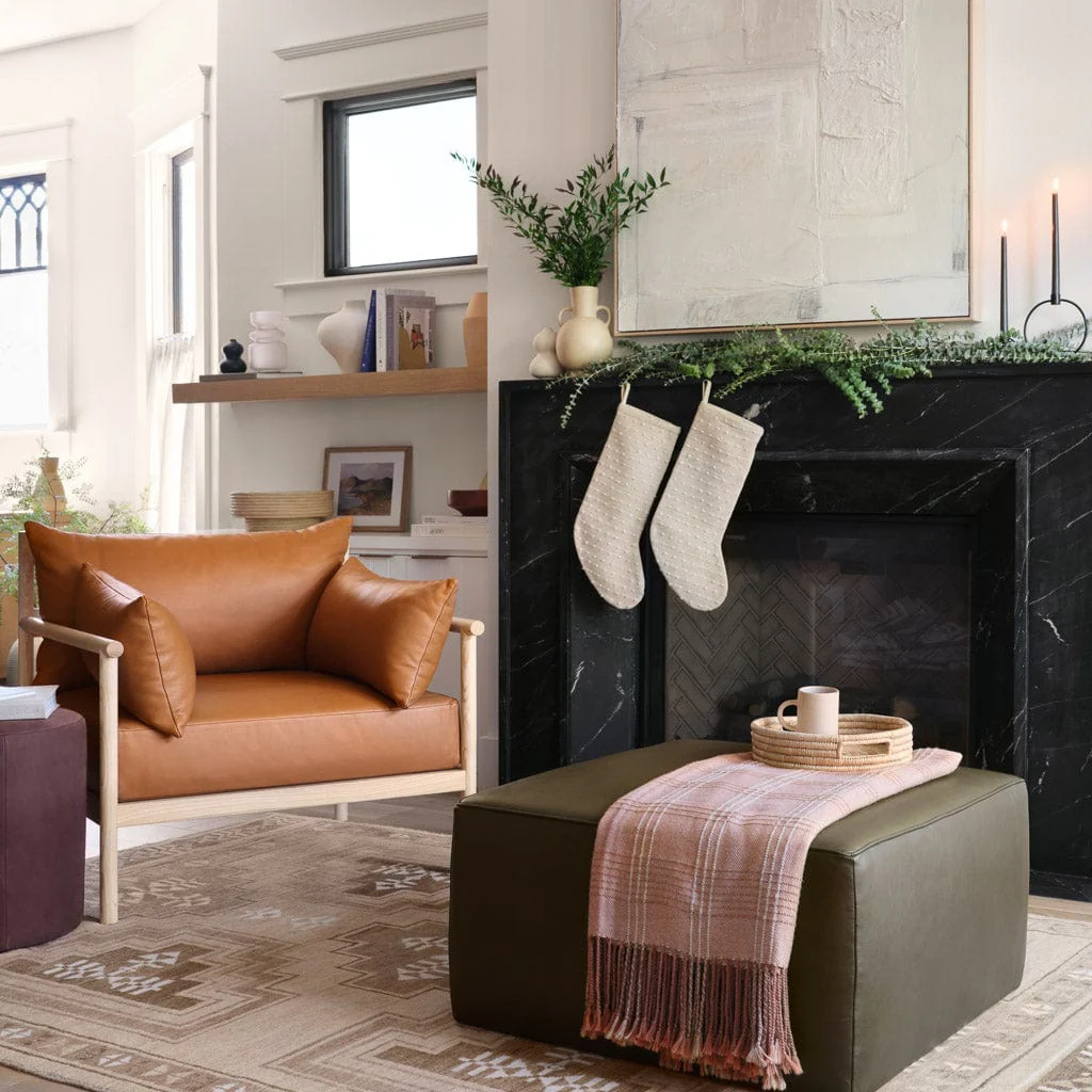 Torres Square Leather Ottoman - Medium & Large - Image 18