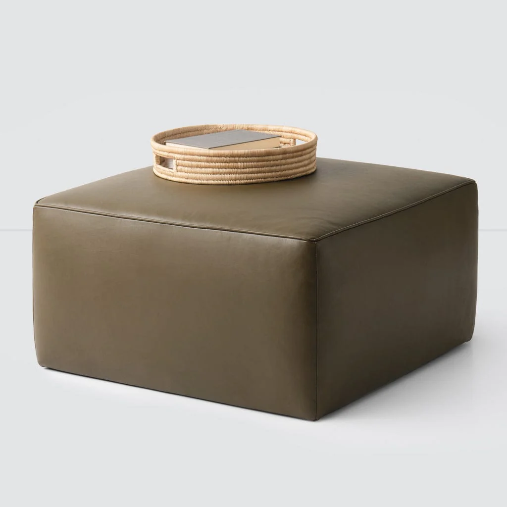 Torres Square Leather Ottoman - Medium & Large - Image 19