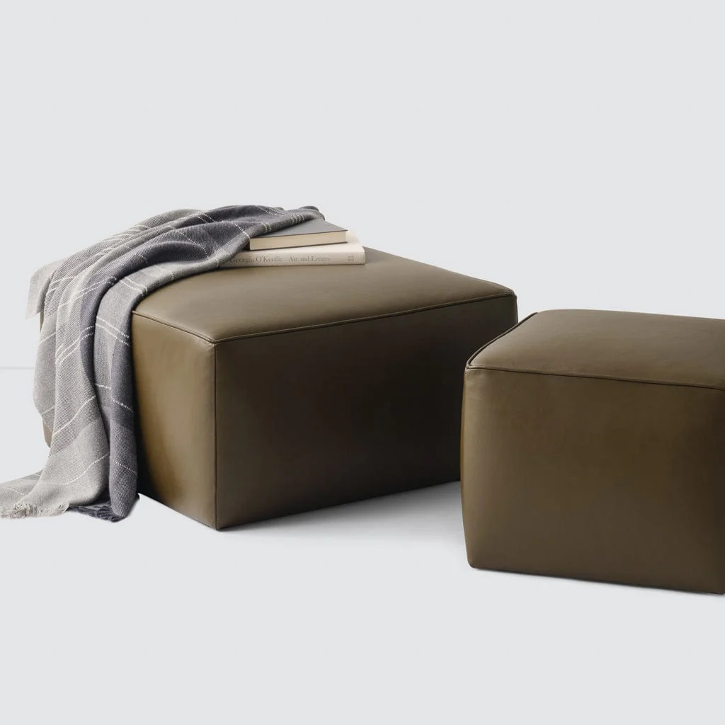 Torres Square Leather Ottoman - Medium & Large - Image 21