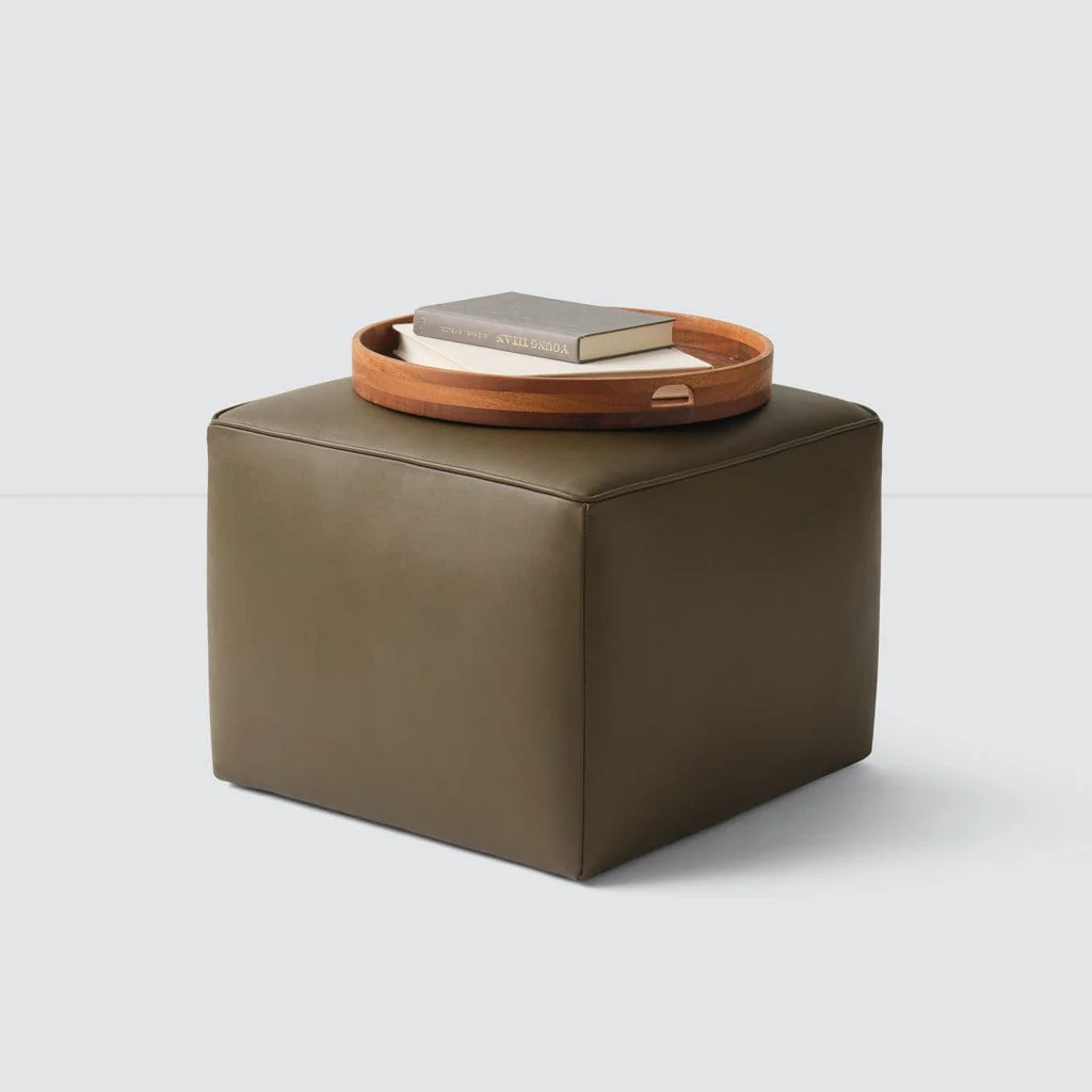 Torres Square Leather Ottoman - Medium & Large - Image 23
