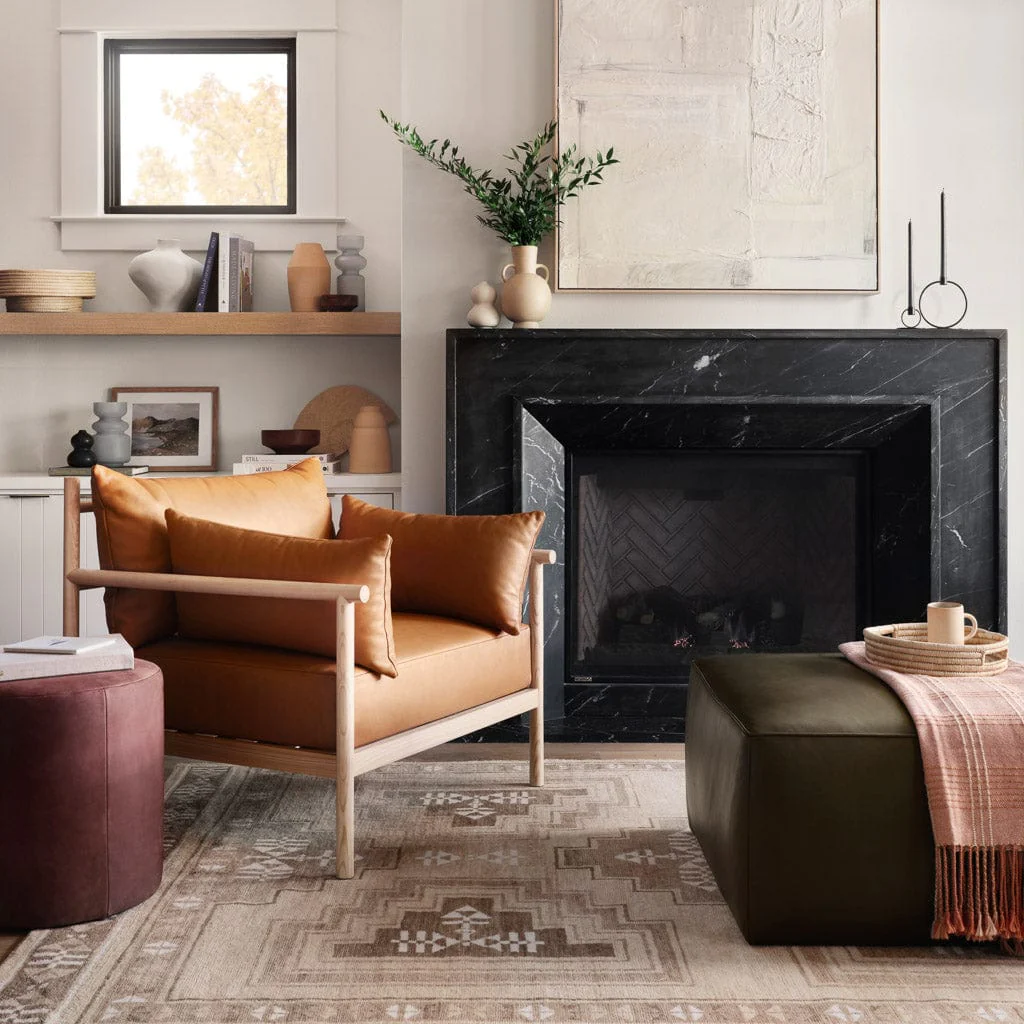Torres Square Leather Ottoman - Medium & Large - Image 26