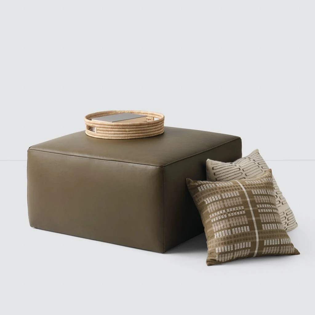 Torres Square Leather Ottoman - Medium & Large - Image 28