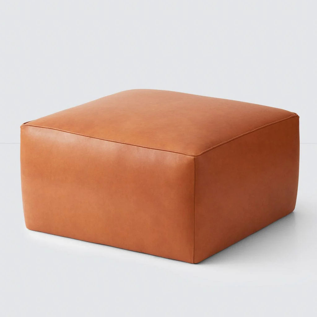 Torres Square Leather Ottoman - Medium & Large - Image 3