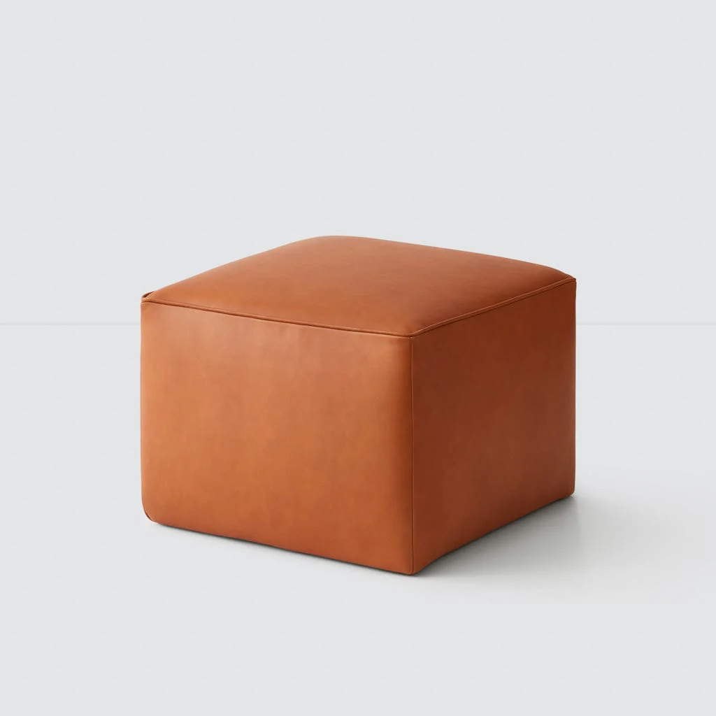 Torres Square Leather Ottoman - Medium & Large - Image 4